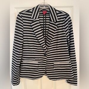 Merona Classic Black and Gray Striped Jacket